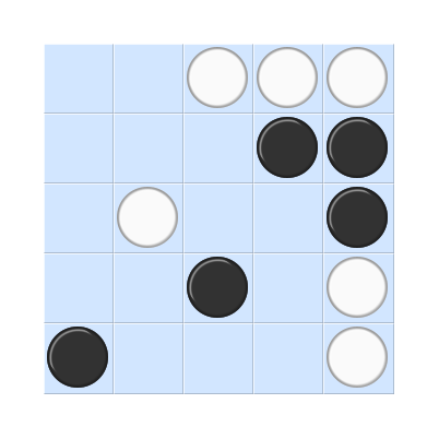 Tic-tac-toe - 5x5 misere 